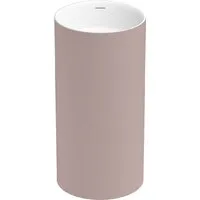Умывальник Wellsee Chalice Perfection 230623000 (отдельностоящий, без отверстия под смеситель, цвет матовый светло-розовый/глянцевый белый)