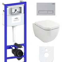 Унитаз подвесной Lavinia Boho Relfix One Compacto 6 в 1 77040063 (матовый пластик)