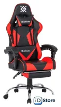 Игровое (геймерское) кресло Defender Pilot (черный/красный)