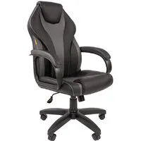 Офисное кресло CHAIRMAN 299 (экопремиум, черный/серый)