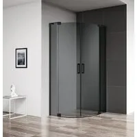 Душевой уголок Cezares SLIDER-R-2-80/90-GRIGIO-NERO