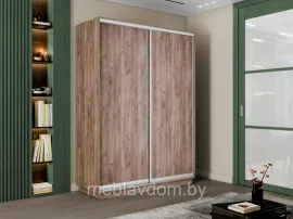 Шкаф-купе Экспресс-2 2-х дверный (ЛДСП, 1200х2200х440) - Дуб Крафт табачный (E1)