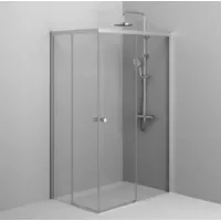 Душевой уголок AM.PM X-joy 120x80 / W94G-403-120280-MT1K (серебристый/прозрачное стекло)