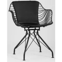 Стул Stool Group Thomas / TMS-18A-P18 BL/BL (черный с черной подушкой)