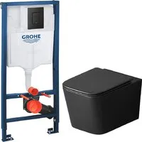 Унитаз подвесной Grossman GR-4404BMSQ GROHE Solido 38811KF0 (с кнопкой)