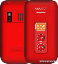 Мобильный телефон Maxvi E5 (красный)