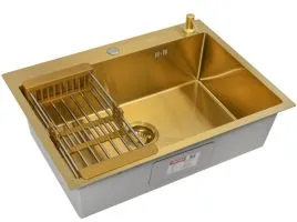 Комплект ARFEKA ECO AR мойка 700500, коландер, дозатор GOLD