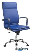 Офисное кресло Бюрократ CH-993 (искусственная кожа синий/хром)