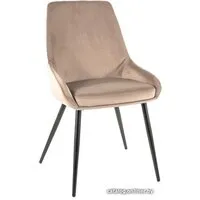 Стул Signal Cobe Velvet (bluvel 40 темно-бежевый/черный)