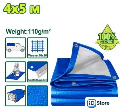 Тент Dyllu DTTQ1845 4x5 м 110 г/м2 (синий)