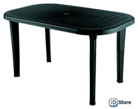 Стол Элластик-Пласт Овальный 136x82x74 (темно-зеленый)