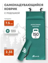 Самонадувающийся коврик RSP Sunny 75 (зелёный)