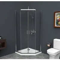 Душевой уголок BelBagno UNO-195-P-2-90-C-Cr