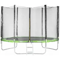 Батут Sundays Acrobat-D374 (с сеткой, зеленый)