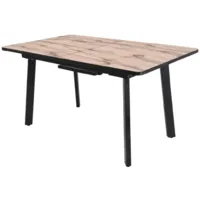 Кухонный стол TetChair Matis раздвижной 138-178х83х75 (дуб вотан/черный)
