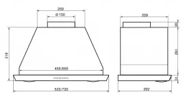 Кухонная вытяжка Elikor Врезной блок S4 72Н-700-Э4Д нерж 940920 нержавеющая сталь