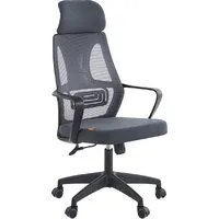 Офисное кресло CHAIRMAN CH636 (ткань, черный пластик/темно-серый)