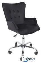 Офисное кресло AksHome Bella (Black/Seven 035/велюр/черный)