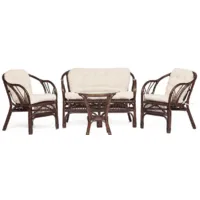 Набор садовой мебели TetChair New Bogota с диваном (грецкий орех)