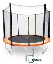 Батут GetActive Jump 8ft - 252 см с лестницей, внешней сеткой (оранжевый)