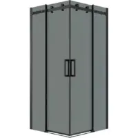 Душевой уголок Grossman Classic 100x100x195 300.K33.04.1010.21.10 (черный матовый/тонированное стекло)