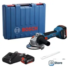 Угловая шлифмашина Bosch GWS 18V-8 Professional 06019N9020 (с 2-мя АКБ, кейс)