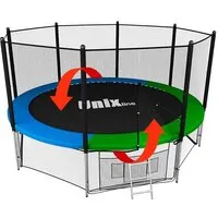 Батут Unix Line Classic 12ft Outside (синий/зеленый)