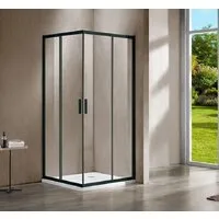 Душевой уголок Vincea Garda VSS-1G8010CLB (черный/прозрачное)