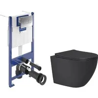 Унитаз подвесной Lauter Augsburg 21109EC Villeroy Boch Viconnect Pro S 92122869 (с кнопкой хром)