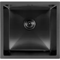 Кухонная мойка ARFEKA ECO AR 450450 BLACK PVD NANO DECOR MILLET GRAINS
