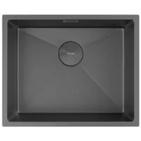 Мойка кухонная ZorG Zerox 54 U / IF Zurinox PVD Gunblack