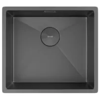 Мойка кухонная ZorG Zerox 49 U / IF Zurinox PVD Gunblack