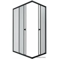Душевой уголок Triton Вента Блэк А1 120х80 без поддона (прозрачное стекло)