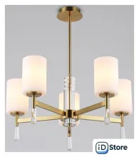 Подвесная люстра Ambrella light LH56261/5 BS/FR (латунь/белый матовый)