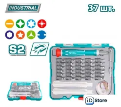 Набор отвертка с битами Total TACSD30376 (37 предметов)