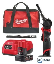 Ленточная шлифмашина Milwaukee M12 Fuel FBFL13-402B (с 2-мя АКБ, сумка)