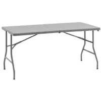 Стол складной Stool Group 122x61x74 / Z122-3X-H.ADJ (серый)