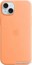 Чехол для телефона Apple MagSafe Silicone Case для iPhone 15 Plus (апельсиновый сорбет)