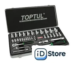 Набор трещотка с головками Toptul GCAD3402 34 предмета