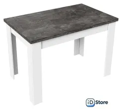 Кухонный стол Трия Промо тип 4 (белый/ателье темный)