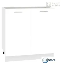 Шкаф напольный Кортекс-мебель Корнелия Лира НШ80р (белый/королевский опал)