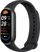 Фитнес-браслет Xiaomi Smart Band 9 (черный, с черным силиконовым ремешком, международная версия)