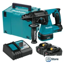 Перфоратор Makita DHR242RTJ (с 2-мя АКБ, кейс)
