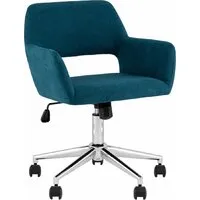 Офисное кресло Stool Group Ross Chrome 50-12 (рогожка, синий)