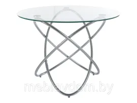 Стол обеденный rheuksq SIGNAL ORBIT прозрачный/хром 100
