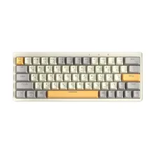 Беспроводная клавиатура Cyberlynx ZA63 Pro Beige Gray Yellow (TNT Yellow)