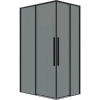 Душевой уголок Grossman Galaxy 90x80x195 300.K33.01.9080.21.10 (черный матовый/тонированное стекло)