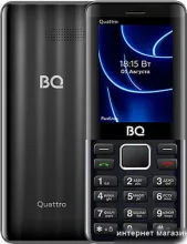 Кнопочный телефон BQ BQ-2453 Quattro (черный)