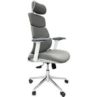 Офисное кресло SitUp Crocus White Chrome (сетка Grey/Grey)