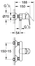 Смеситель Grohe BauEdge 23333000